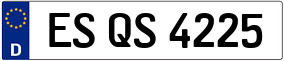 Trailer License Plate